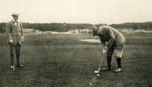 Conan Doyle playing golf